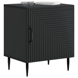 Cabinet de chevet Noir 43 x 34,5 x 50 cm Bois d'ingénierie 618523618523