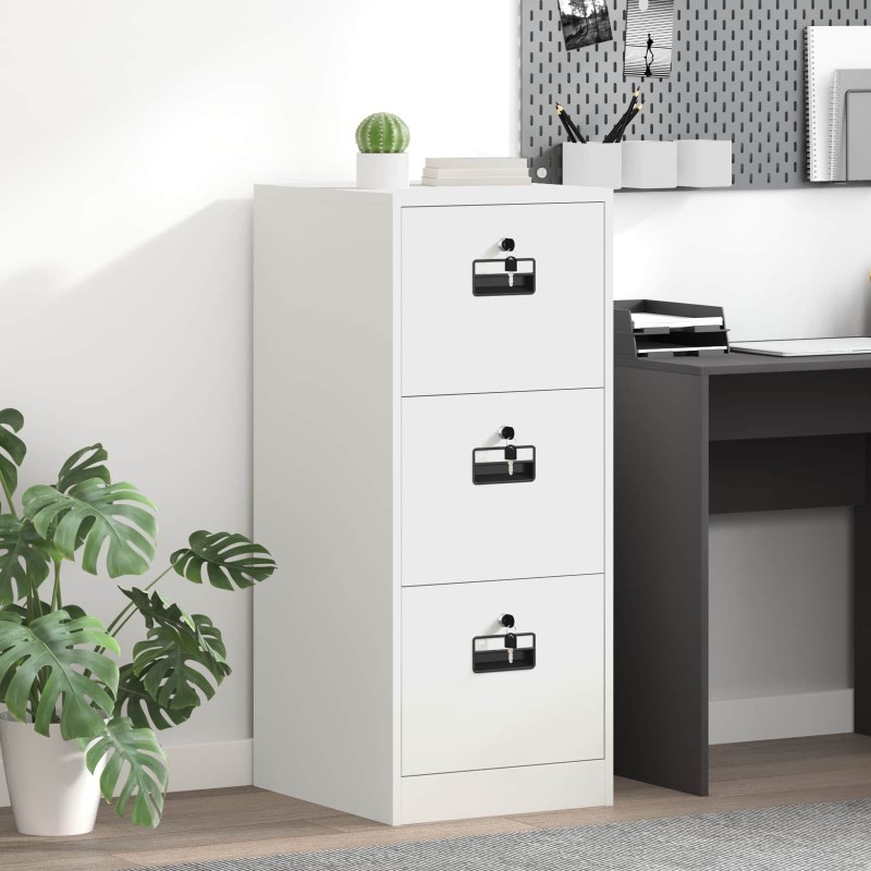 Cabinet de Dossier avec tiroir Blanc 44 x 50 x 106.5 cm 618525618525