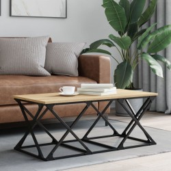 Table basse chêne sonoma 100x49x40 cm bois d'ingénierie 618526618526