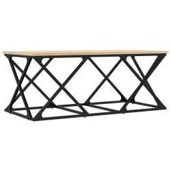 Table basse chêne sonoma 100x49x40 cm bois d'ingénierie 618526618526