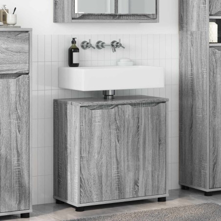 Armoire de lavabo de salle de bain Gris Sonoma 60 x 30 x 60 cm 618530618530