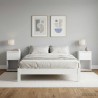 Armoire de lit 2 pcs Blanc 29 x 31,5 x 49 cm Bois d'ingénierie 618535618535