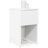 Armoire de lit 2 pcs Blanc 29 x 31,5 x 49 cm Bois d'ingénierie 618535618535