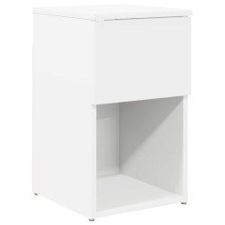 Armoire de lit 2 pcs Blanc 29 x 31,5 x 49 cm Bois d'ingénierie 618535618535