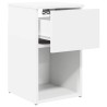 Armoire de lit 2 pcs Blanc 29 x 31,5 x 49 cm Bois d'ingénierie 618535618535