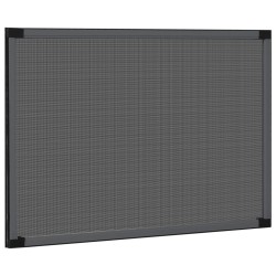 Moustiquaire extensible pour fenêtres Anthracite (75-143)x50 cm 618537618537