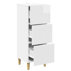 Armoire à tiroirs Blanc brillant 33 x 34,5 x 90 cm 618540618540