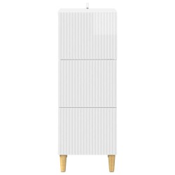 Armoire à tiroirs Blanc brillant 33 x 34,5 x 90 cm 618540618540