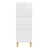 Armoire à tiroirs Blanc brillant 33 x 34,5 x 90 cm 618540618540