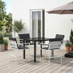 Ensemble de salle à manger pour jardin 5 pcs 618541618541