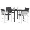 Ensemble de salle à manger pour jardin 5 pcs 618541618541