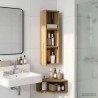 Armoire murale de salle de bain Chêne artisan 20 x 14 x 70 cm 618542618542