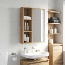 Armoire murale de salle de bain Chêne artisan 20 x 14 x 70 cm 618542618542
