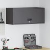 Armoire murale pour garage Noir 80 x 33 x 35 cm 618543618543