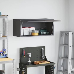 Armoire murale pour garage Noir 80 x 33 x 35 cm 618543618543