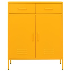 Armoire de rangement Jaune moutarde 80x35x101,5 cm Acier 618544618544