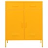 Armoire de rangement Jaune moutarde 80x35x101,5 cm Acier 618544618544