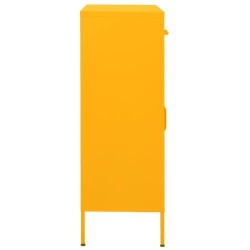 Armoire de rangement Jaune moutarde 80x35x101,5 cm Acier 618544618544
