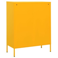 Armoire de rangement Jaune moutarde 80x35x101,5 cm Acier 618544618544