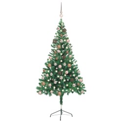 Arbre de Noël artificiel pré-éclairé/boules 150 cm 380 branches 618545618545