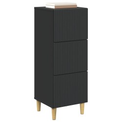 Armoire à tiroirs Noir 33 x 34,5 x 90 cm Bois d'ingénierie 618546618546