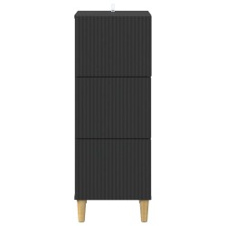 Armoire à tiroirs Noir 33 x 34,5 x 90 cm Bois d'ingénierie 618546618546