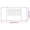 Mur de tente de fête 2 pcs 400 x 195 cm Bleu PE et acier 618547618547