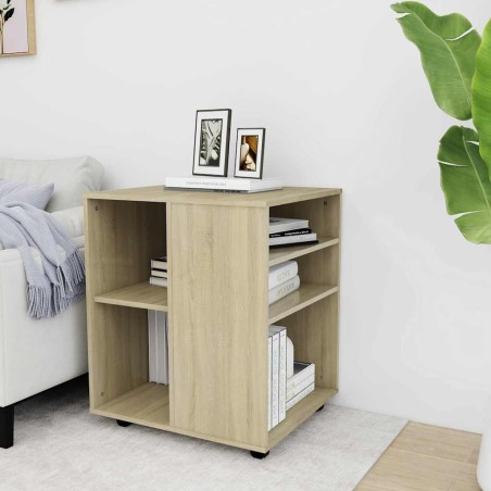Armoire à roulettes Chêne Sonoma 60x53x72 cm Bois d'ingénierie 618549618549