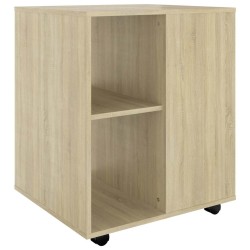 Armoire à roulettes Chêne Sonoma 60x53x72 cm Bois d'ingénierie 618549618549