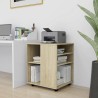 Armoire à roulettes Chêne Sonoma 60x53x72 cm Bois d'ingénierie 618549618549