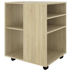 Armoire à roulettes Chêne Sonoma 60x53x72 cm Bois d'ingénierie 618549618549