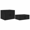 Armoire de rangement 2 pcs Chêne noir 108 x 41 x 40 cm 618552618552