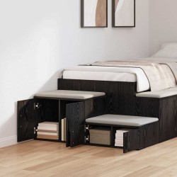 Armoire de rangement 2 pcs Chêne noir 108 x 41 x 40 cm 618552618552