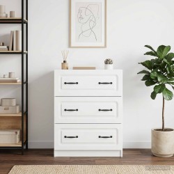Armoire à tiroirs Blanc brillant 66 x 34,5 x 87 cm 618555618555