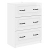 Armoire à tiroirs Blanc brillant 66 x 34,5 x 87 cm 618555618555