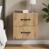 Cabinet de chevet mural Chêne artisanal 34,5 x 33 x 40 cm 618560618560