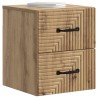 Cabinet de chevet mural Chêne artisanal 34,5 x 33 x 40 cm 618560618560