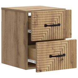 Cabinet de chevet mural Chêne artisanal 34,5 x 33 x 40 cm 618560618560