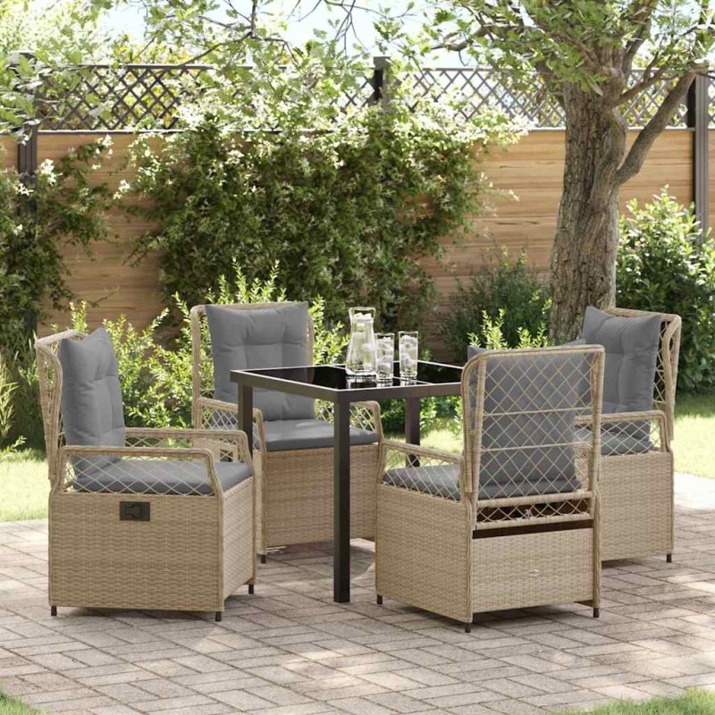 Ensemble de salle à manger pour jardin 5 pcs 618576618576