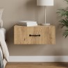 Cabinet de chevet mural Chêne artisanal 49 x 34,5 x 20 cm 618579618579