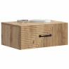 Cabinet de chevet mural Chêne artisanal 49 x 34,5 x 20 cm 618579618579