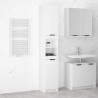 Armoire de salle de bain blanc 32x34x188,5 cm bois d'ingénierie 618589618589