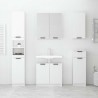 Armoire de salle de bain blanc 32x34x188,5 cm bois d'ingénierie 618589618589