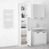 Armoire de salle de bain blanc 32x34x188,5 cm bois d'ingénierie 618589618589