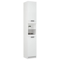 Armoire de salle de bain blanc 32x34x188,5 cm bois d'ingénierie 618589618589