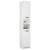 Armoire de salle de bain blanc 32x34x188,5 cm bois d'ingénierie 618589618589