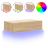 Meuble TV avec éclairage LED chêne sonoma 60x35x15,5 cm 618590618590