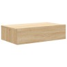 Meuble TV avec éclairage LED chêne sonoma 60x35x15,5 cm 618590618590