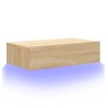 Meuble TV avec éclairage LED chêne sonoma 60x35x15,5 cm 618590618590