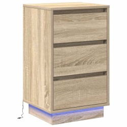 Cabinet de chevet avec tiroir Chêne Sonoma 39 x 34,5 x 65 cm 618596618596